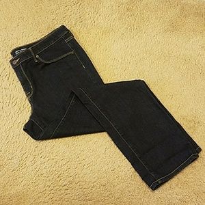 Mossimo Mid-Rise Straight Leg, Dark Wash 16 Short